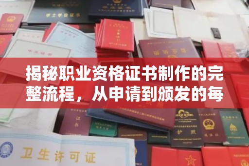 柯坪揭秘职业资格证书制作的完整流程，从申请到颁发的每一步
