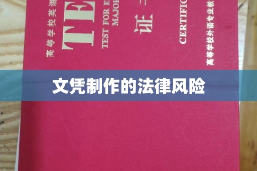 柯坪文凭制作的法律风险