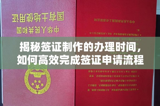 柯坪揭秘签证制作的办理时间，如何高效完成签证申请流程