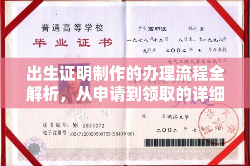 柯坪出生证明制作的办理流程全解析，从申请到领取的详细指南