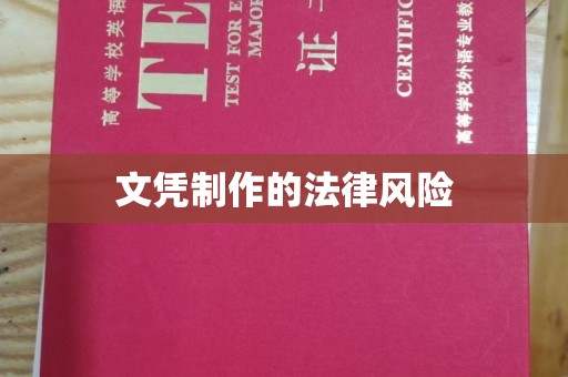 柯坪文凭制作的法律风险