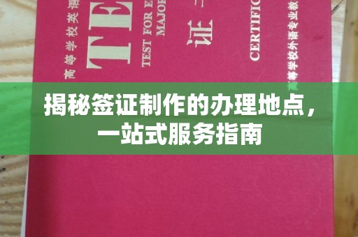 柯坪揭秘签证制作的办理地点，一站式服务指南