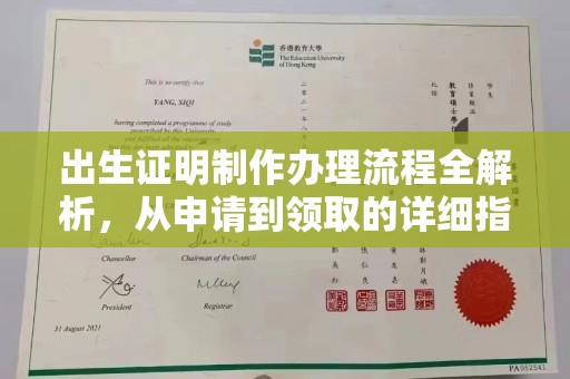 柯坪出生证明制作办理流程全解析，从申请到领取的详细指南