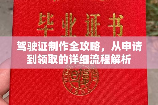 柯坪驾驶证制作全攻略，从申请到领取的详细流程解析